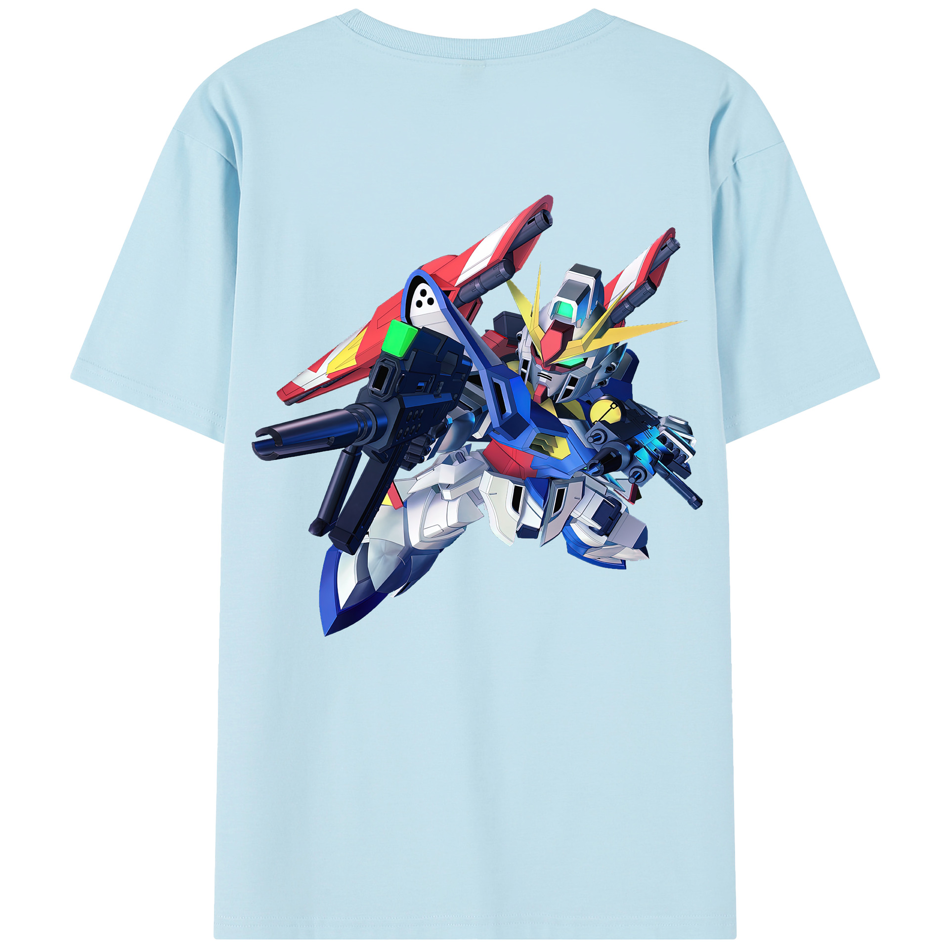 （画像用） 機動戦士ガンダム Mobile Suit Gundam 綿100％半袖Tシャツ（背面プリント）